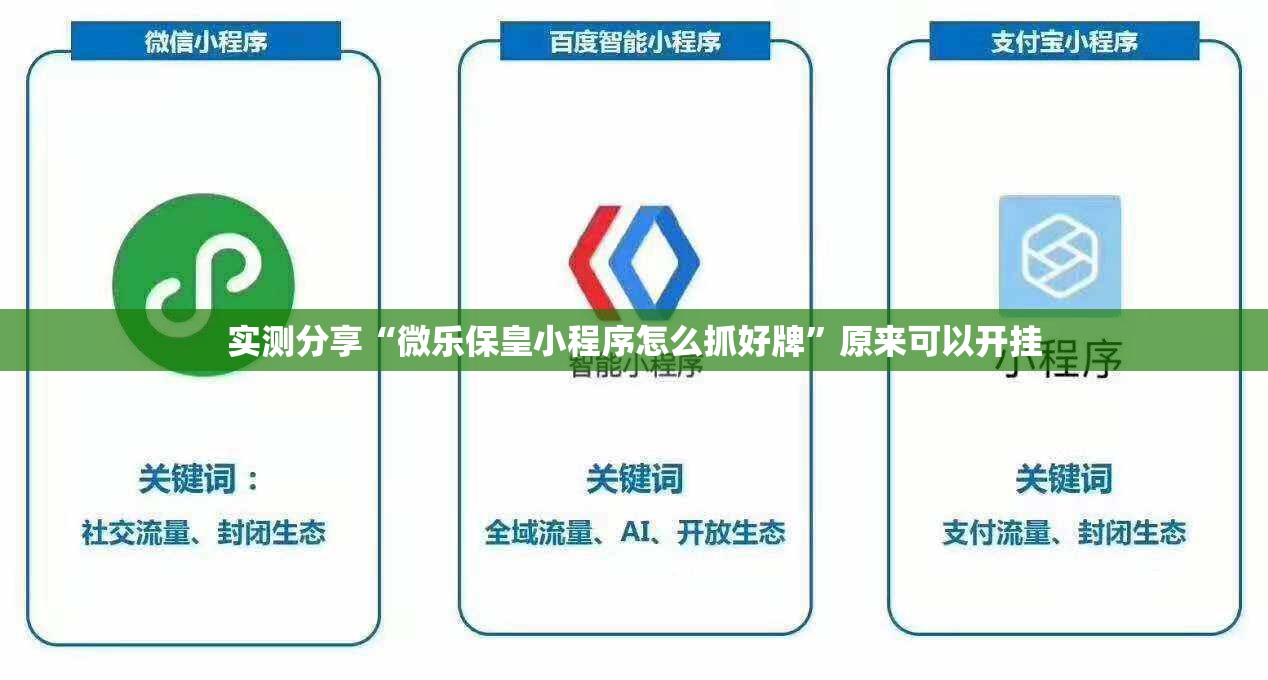 实测分享“微乐保皇小程序怎么抓好牌”原来可以开挂