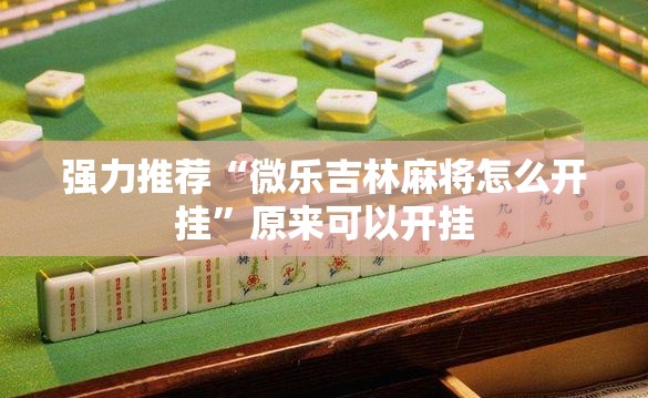 强力推荐“微乐吉林麻将怎么开挂”原来可以开挂