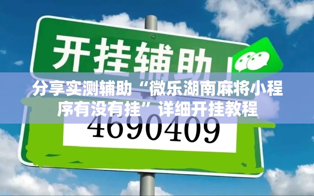 分享实测辅助“微乐湖南麻将小程序有没有挂”详细开挂教程