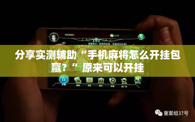 分享实测辅助“手机麻将怎么开挂包赢？”原来可以开挂