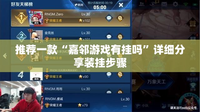 推荐一款“嘉邻游戏有挂吗”详细分享装挂步骤