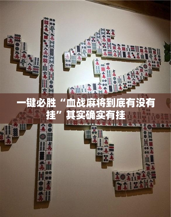 一键必胜“血战麻将到底有没有挂”其实确实有挂