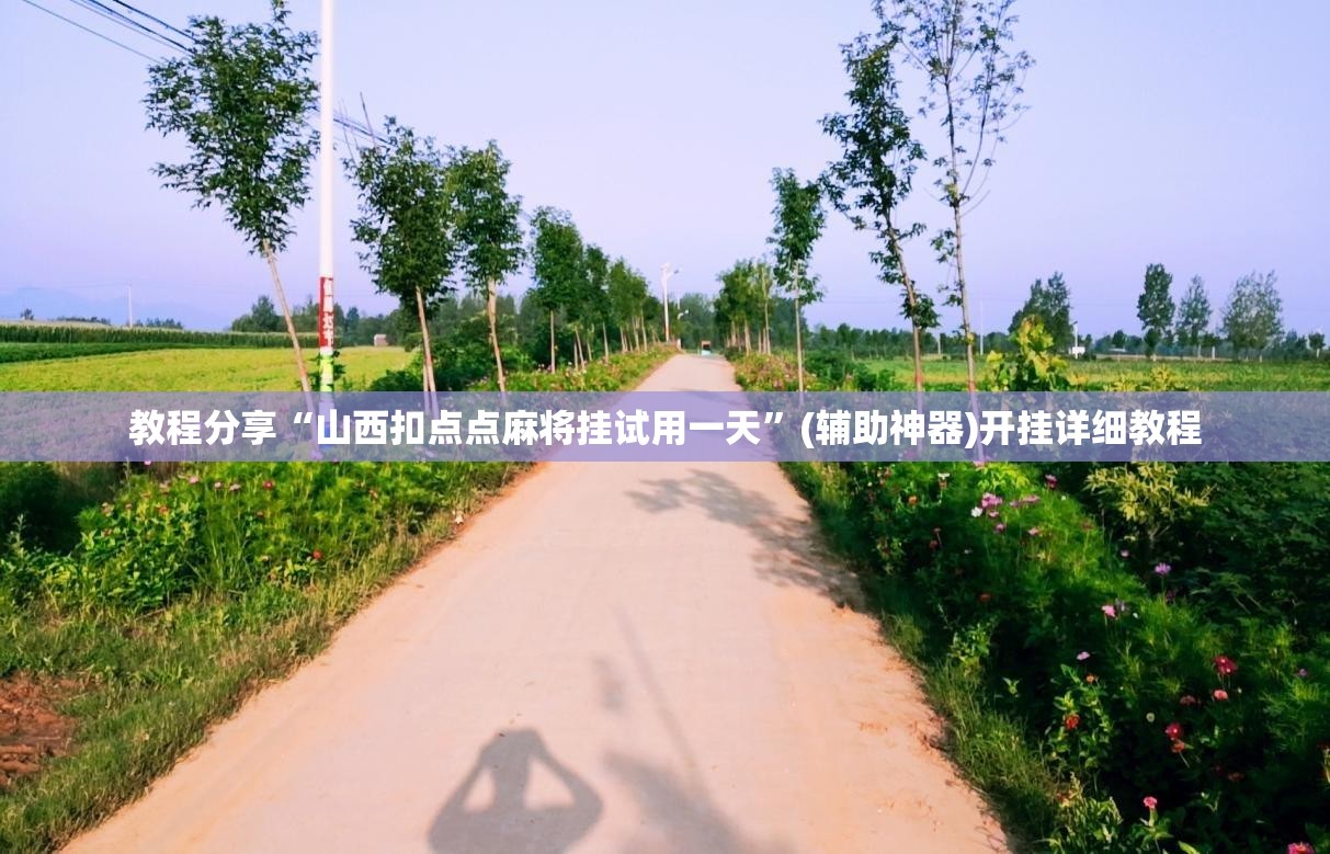 教程分享“山西扣点点麻将挂试用一天”(辅助神器)开挂详细教程