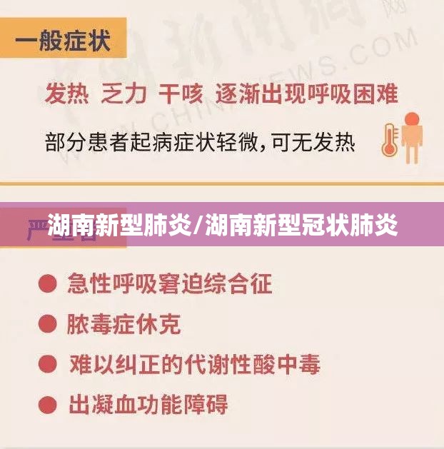 湖南新型肺炎/湖南新型冠状肺炎