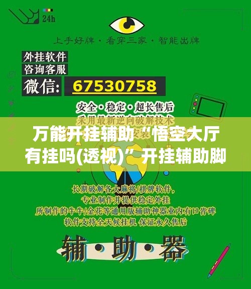 万能开挂辅助“悟空大厅有挂吗(透视)”开挂辅助脚本+详细开挂安装教程