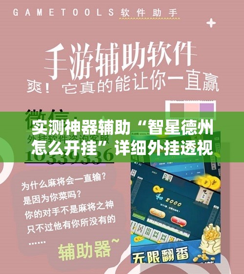 实测神器辅助“智星德州怎么开挂	”详细外挂透视辅助软件教程