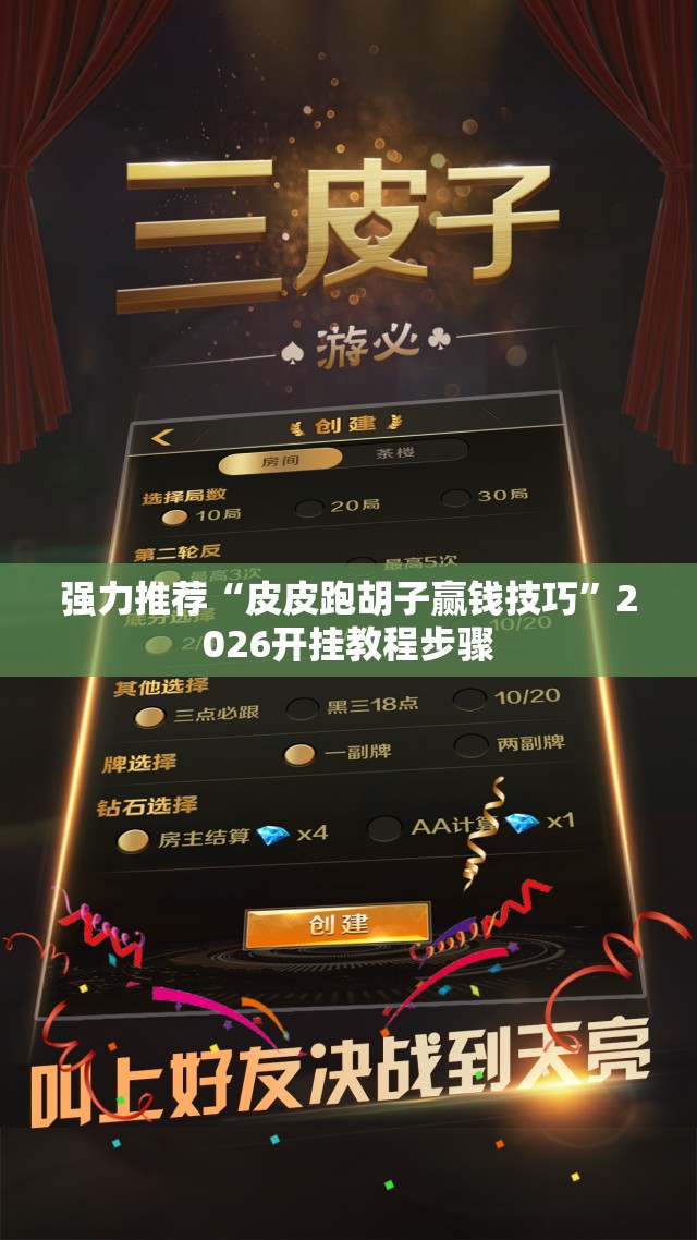 强力推荐“皮皮跑胡子赢钱技巧”2026开挂教程步骤