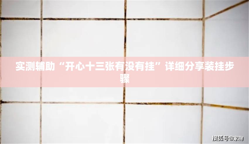 实测辅助“开心十三张有没有挂”详细分享装挂步骤