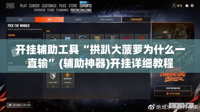 开挂辅助工具“拱趴大菠萝为什么一直输”(辅助神器)开挂详细教程