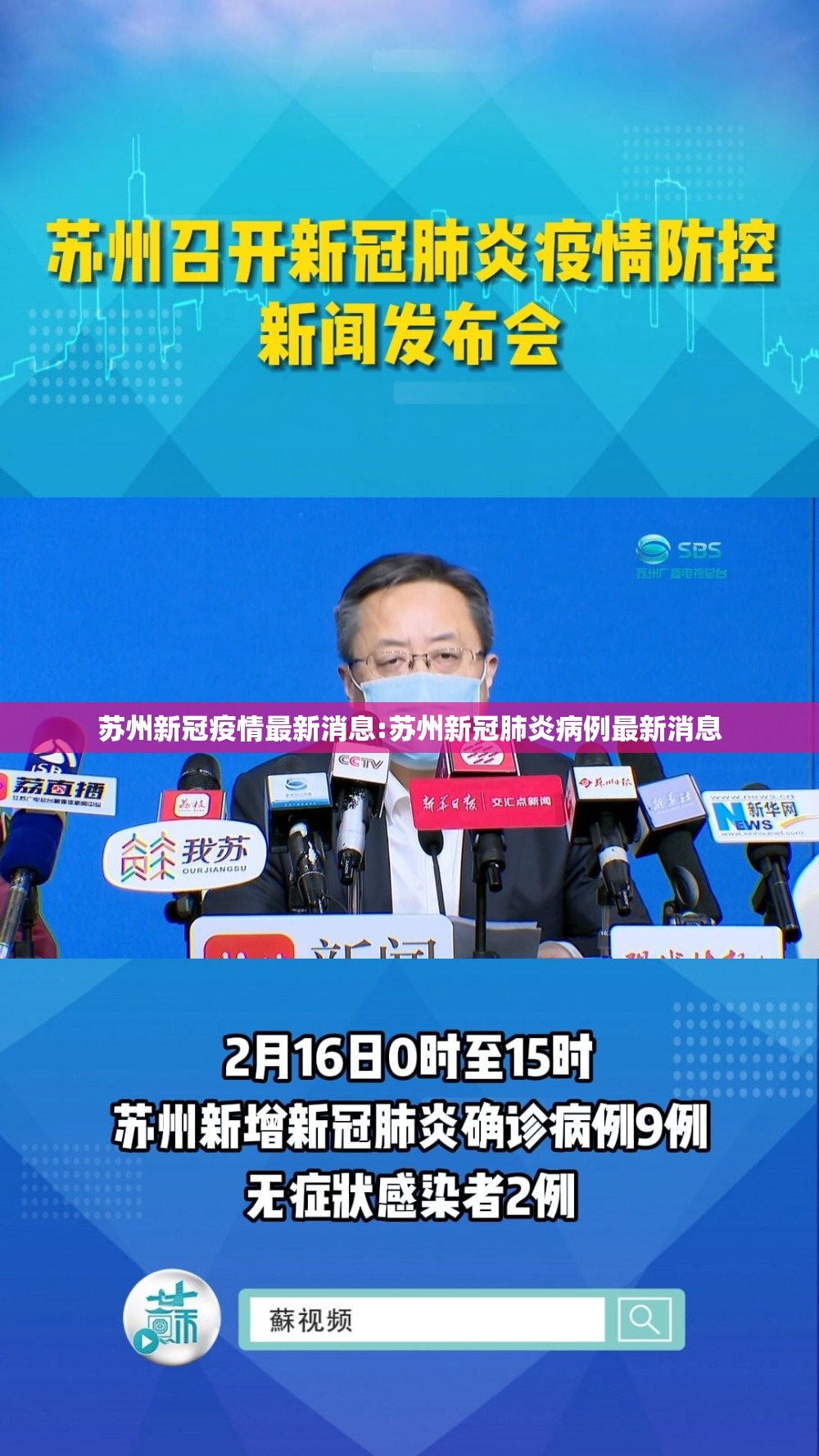 苏州新冠疫情最新消息:苏州新冠肺炎病例最新消息