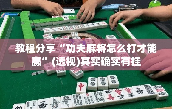 教程分享“功夫麻将怎么打才能赢	”(透视)其实确实有挂