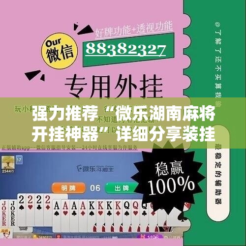 强力推荐“微乐湖南麻将开挂神器”详细分享装挂步骤