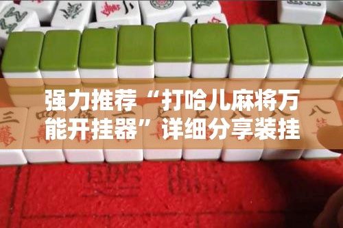 强力推荐“打哈儿麻将万能开挂器”详细分享装挂步骤