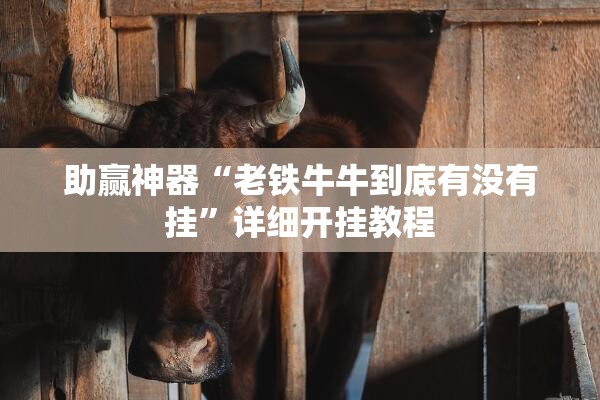 助赢神器“老铁牛牛到底有没有挂”详细开挂教程