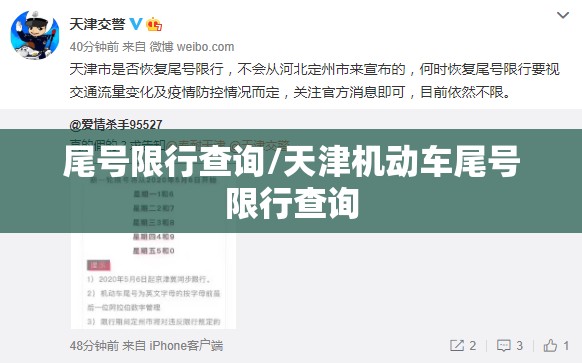 尾号限行查询/天津机动车尾号限行查询