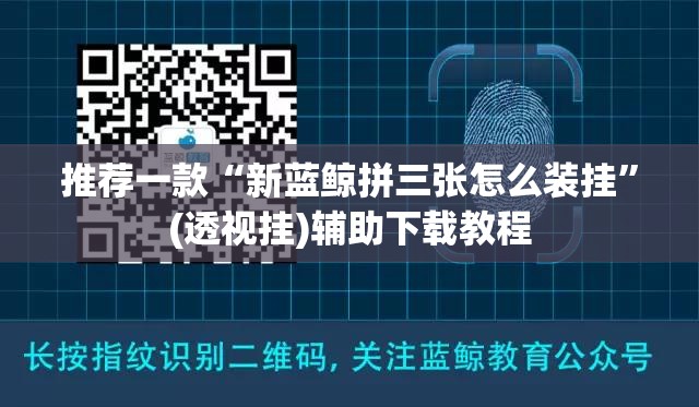 推荐一款“新蓝鲸拼三张怎么装挂”(透视挂)辅助下载教程