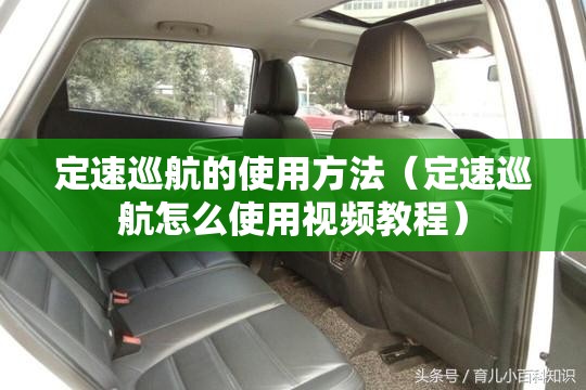 定速巡航的使用方法(定速巡航怎么使用视频教程) 定速巡航的使用方法(定速巡航怎么使用视频教程)