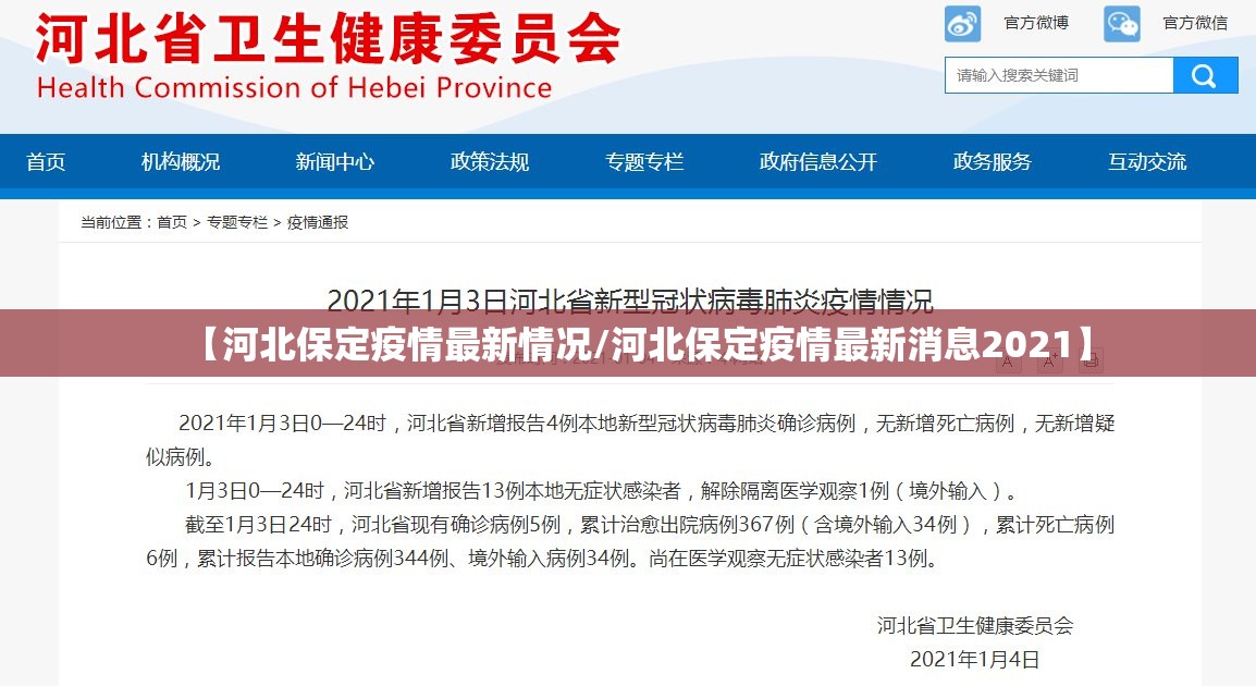 【河北保定疫情最新情况/河北保定疫情最新消息2021】
