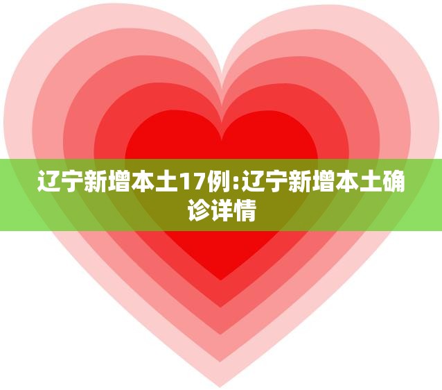 辽宁新增本土17例:辽宁新增本土确诊详情