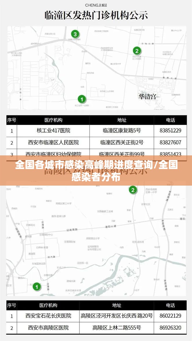 全国各城市感染高峰期进度查询/全国感染者分布
