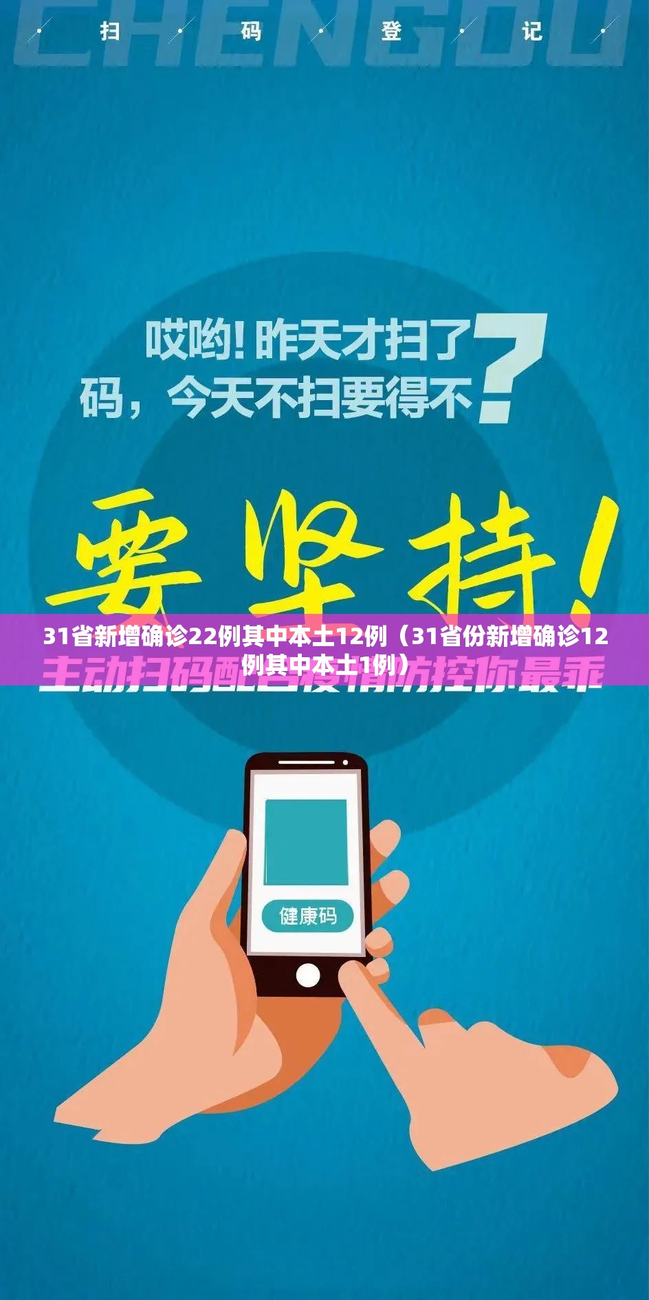 31省新增确诊22例其中本土12例（31省份新增确诊12例其中本土1例）