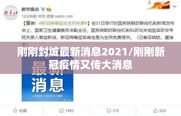 刚刚封城最新消息2021/刚刚新冠疫情又传大消息
