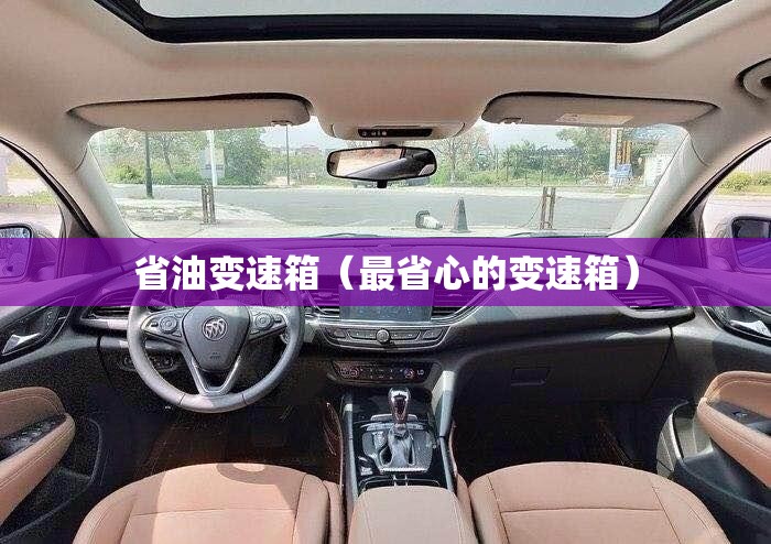 省油变速箱(最省心的变速箱) 省油变速箱(最省心的变速箱)