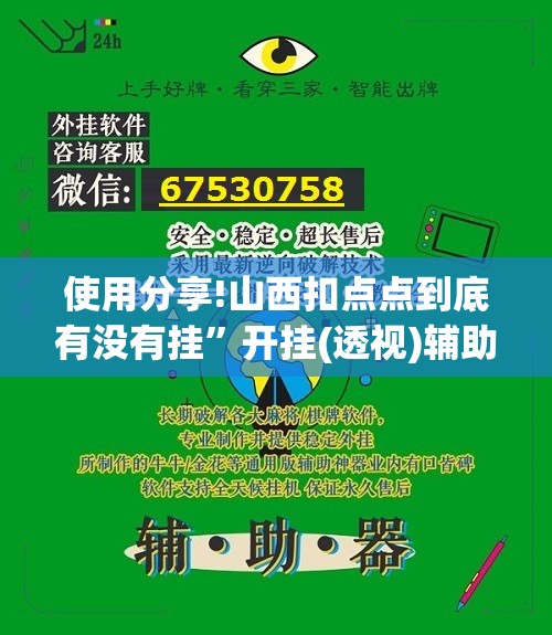 使用分享!山西扣点点到底有没有挂	”开挂(透视)辅助神器