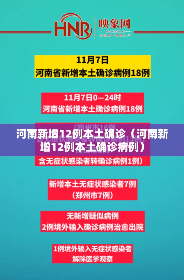 河南新增12例本土确诊（河南新增12例本土确诊病例）