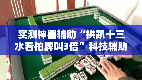 实测神器辅助“拱趴十三水看拍牌叫3倍”科技辅助神器手机版