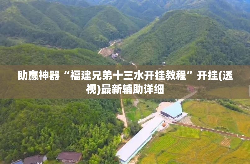 助赢神器“福建兄弟十三水开挂教程”开挂(透视)最新辅助详细