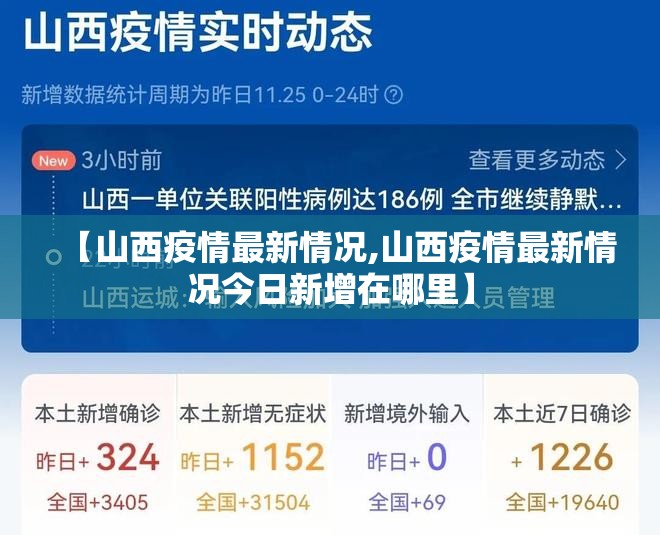 【山西疫情最新情况,山西疫情最新情况今日新增在哪里】