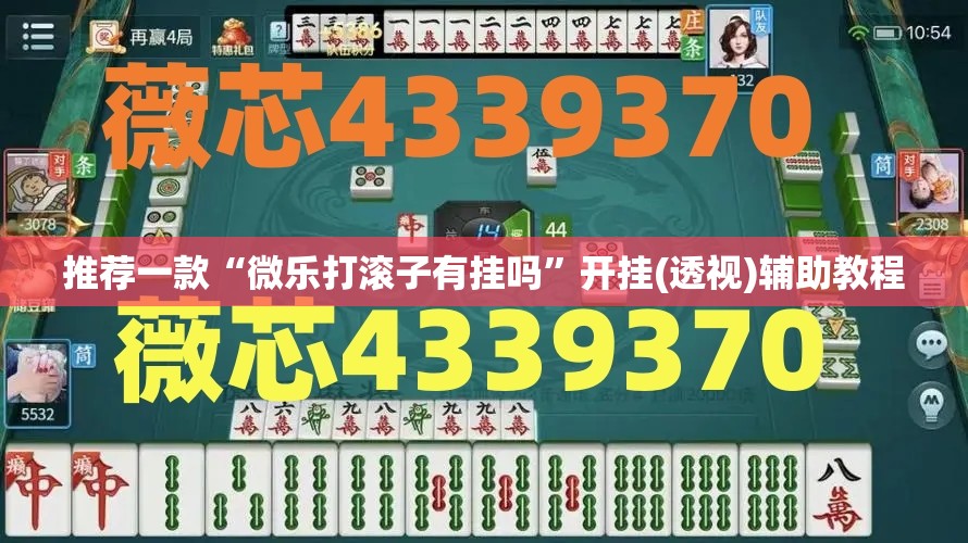 推荐一款“微乐打滚子有挂吗”开挂(透视)辅助教程