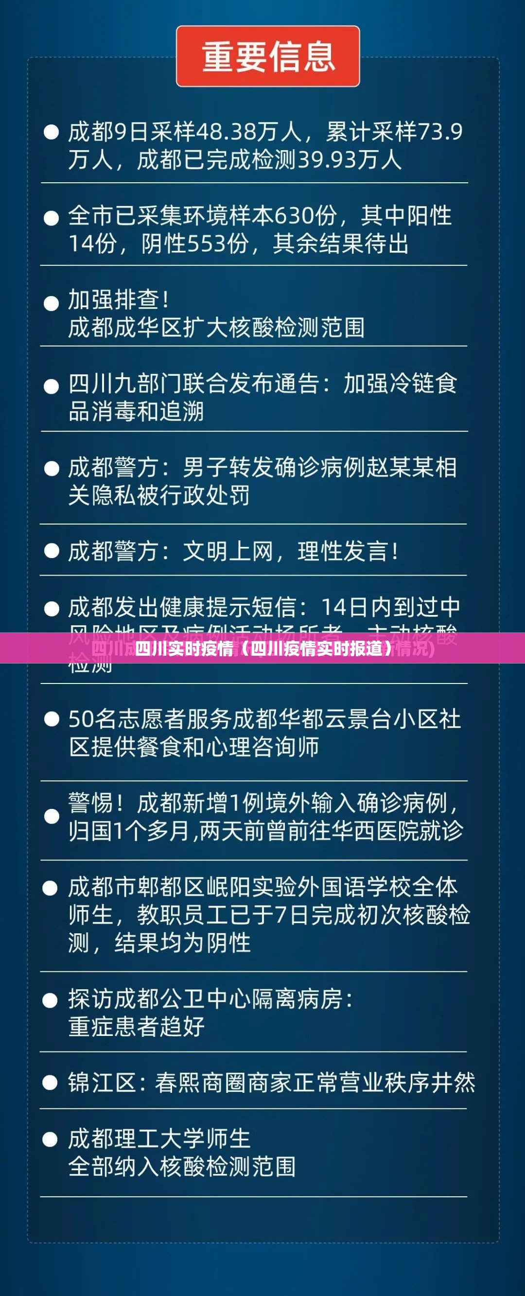 四川实时疫情（四川疫情实时报道）