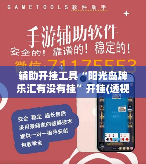 辅助开挂工具“阳光岛牌乐汇有没有挂”开挂(透视)最新辅助详细