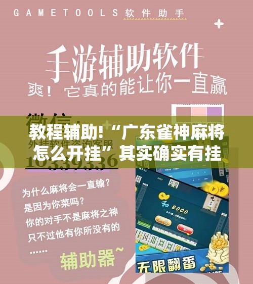 教程辅助!“广东雀神麻将怎么开挂”其实确实有挂
