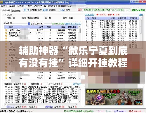 辅助神器“微乐宁夏到底有没有挂”详细开挂教程