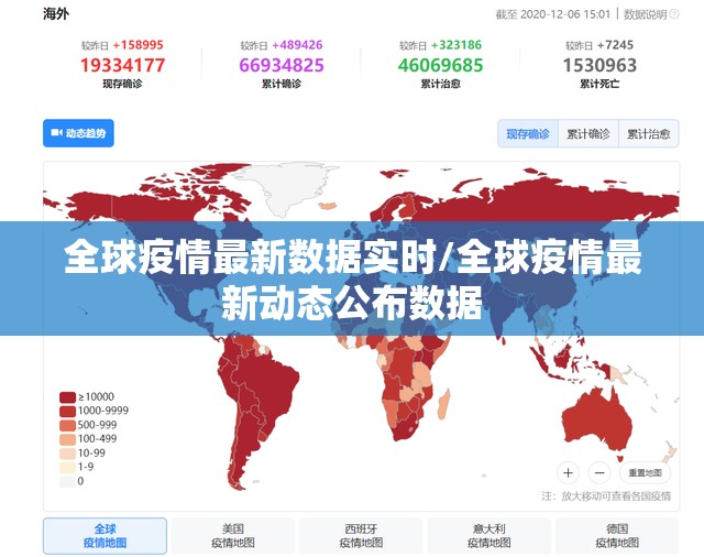 全球疫情最新数据实时/全球疫情最新动态公布数据