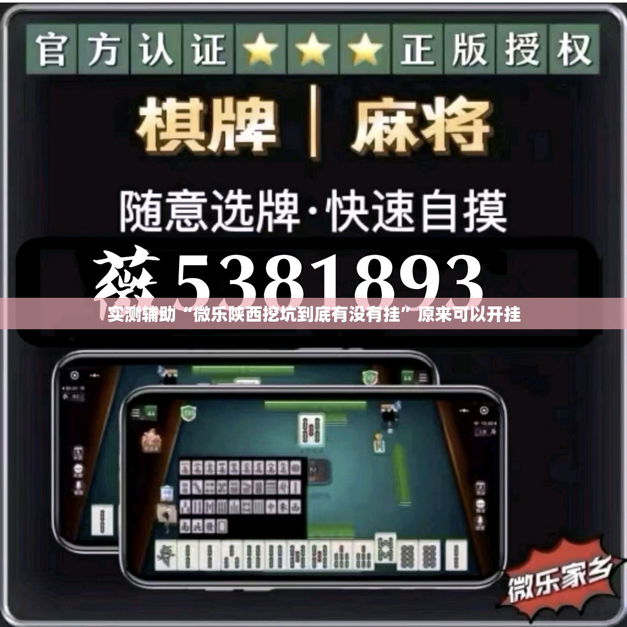 实测辅助“微乐陕西挖坑到底有没有挂”原来可以开挂