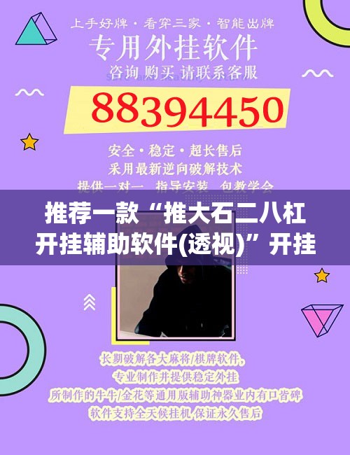 推荐一款“推大石二八杠开挂辅助软件(透视)”开挂辅助脚本+详细开挂安装教程