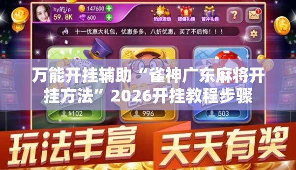 万能开挂辅助“雀神广东麻将开挂方法”2026开挂教程步骤