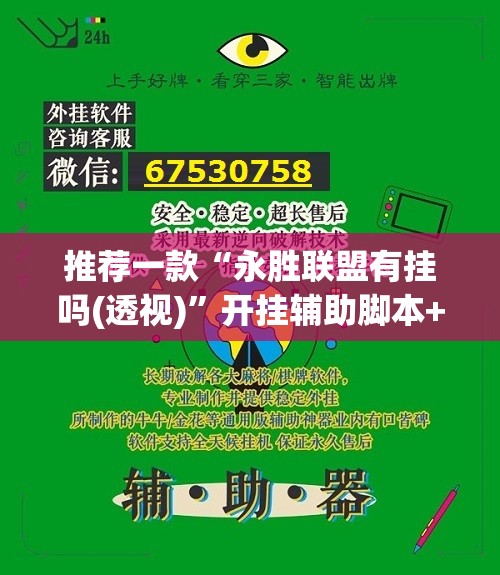 推荐一款“永胜联盟有挂吗(透视)”开挂辅助脚本+详细开挂安装教程