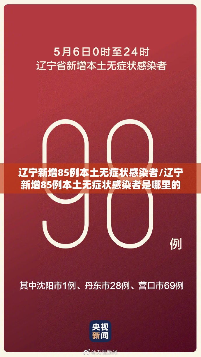 辽宁新增85例本土无症状感染者/辽宁新增85例本土无症状感染者是哪里的