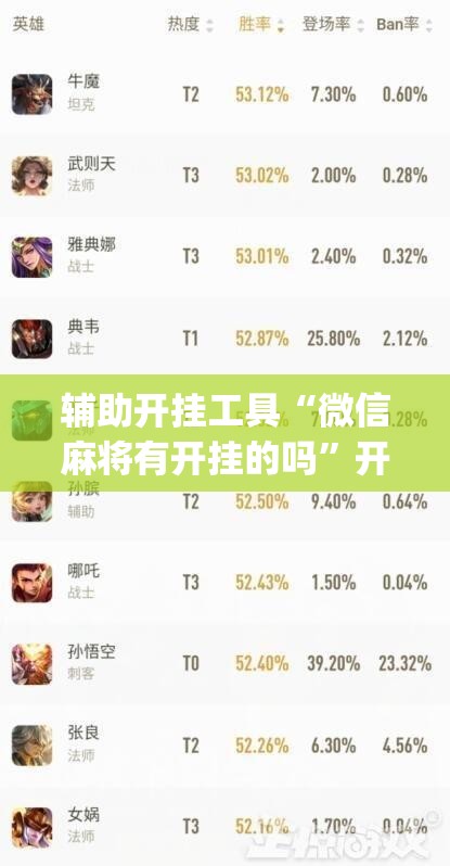辅助开挂工具“微信麻将有开挂的吗”开挂(透视)最新辅助详细