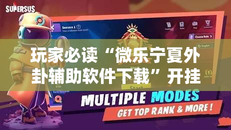 玩家必读“微乐宁夏外卦辅助软件下载”开挂详细教程