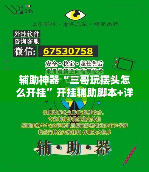 辅助神器“三哥玩摆头怎么开挂”开挂辅助脚本+详细开挂安装教程