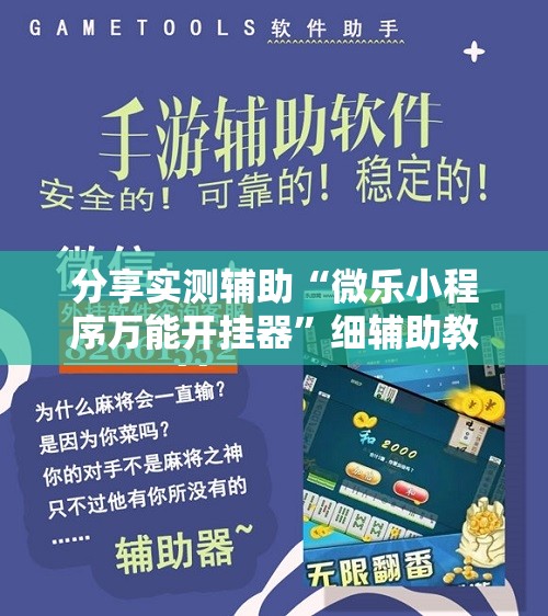 分享实测辅助“微乐小程序万能开挂器	”细辅助教程分享