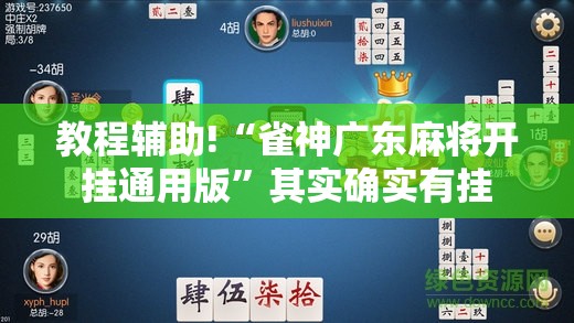 教程辅助!“雀神广东麻将开挂通用版”其实确实有挂