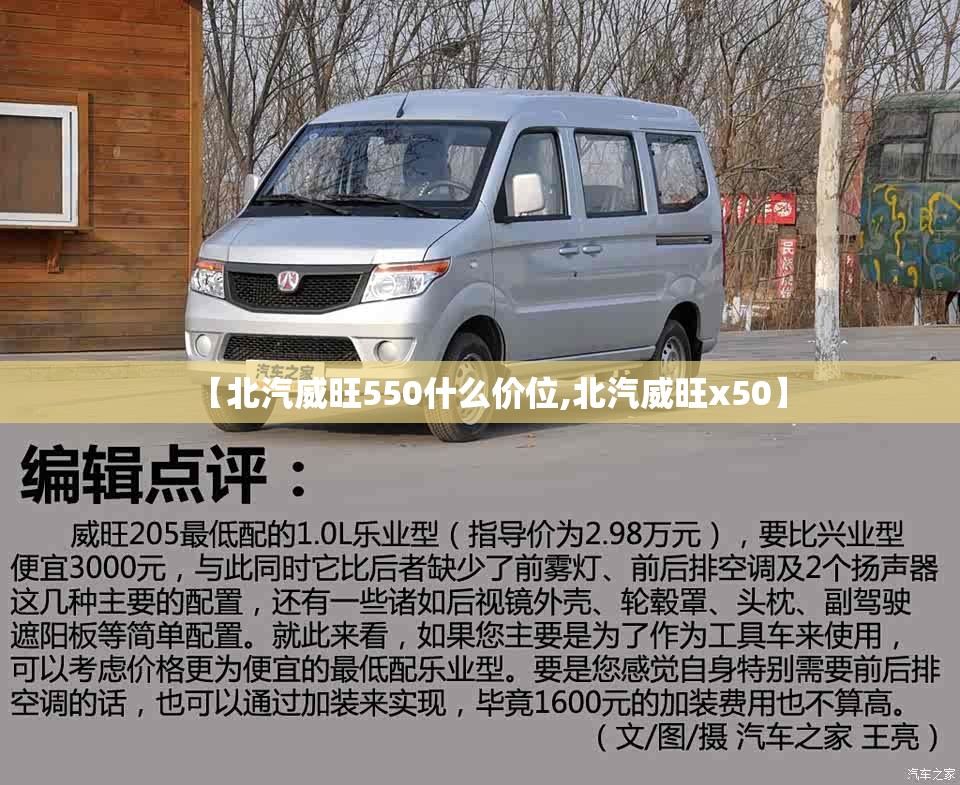 【北汽威旺550什么价位,北汽威旺x50】