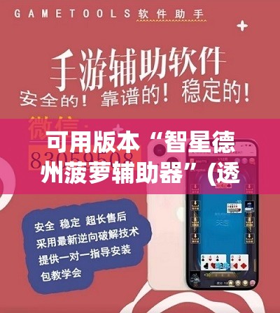 可用版本“智星德州菠萝辅助器”(透视挂)辅助下载教程